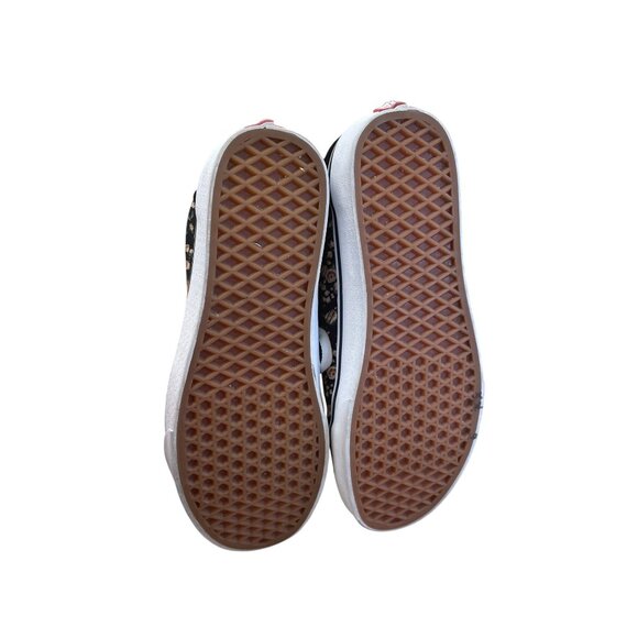 Vans Old Skool Mens Black Floral leather Low Sneakers Size 10 SKU 8394 - Picture 7 of 12